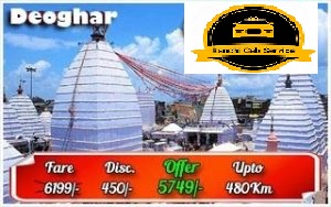 Book Cab from Ranchi to Deoghar-Ranhi Cab