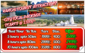 Ranchi City Travel Package for Local Cab Booking